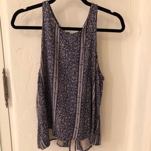 American Eagle lace up tank